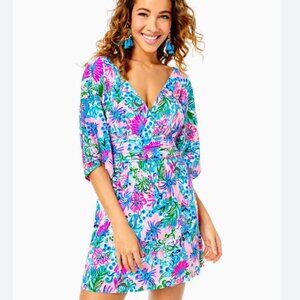 NEW Lilly Pulitzer SMALL Parigi Skort Romper Mandevilla Baby Paradise Petals